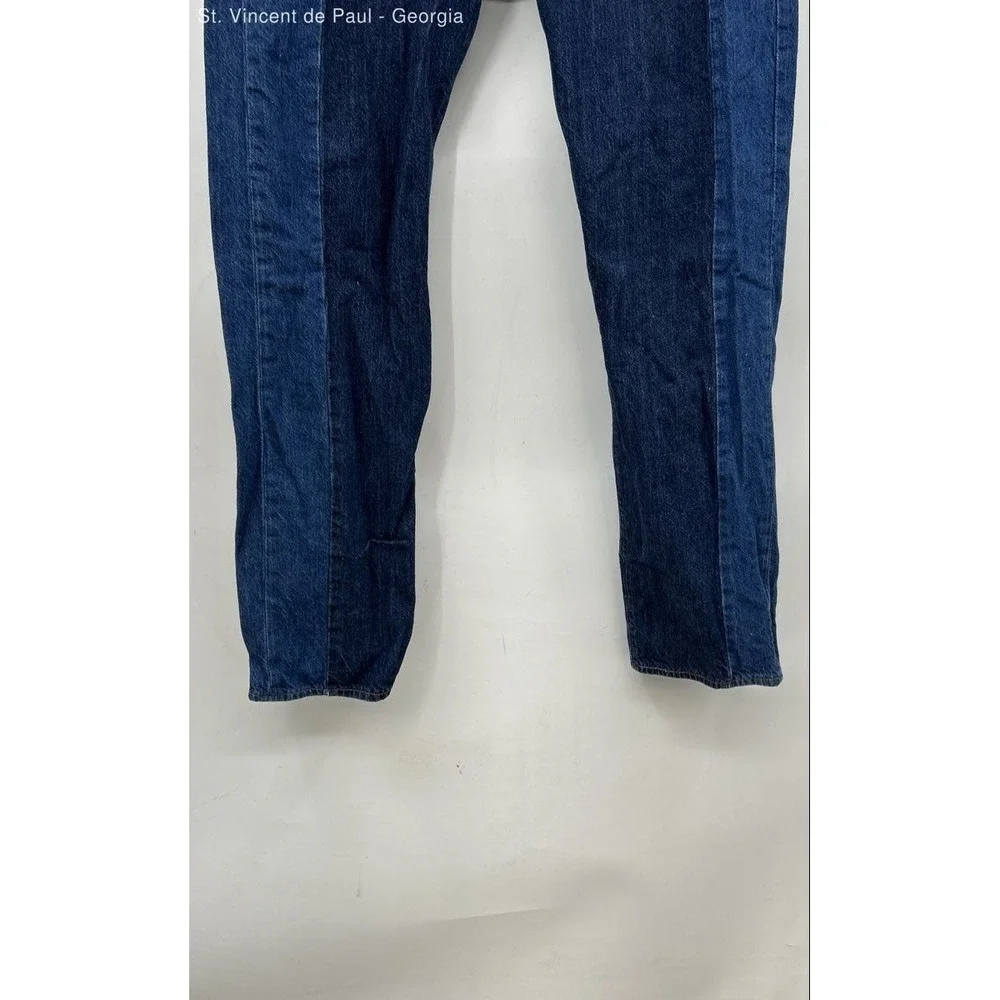 Levi's 501 Button Fly Jeans Men's 32x32 Blue Dark Wash